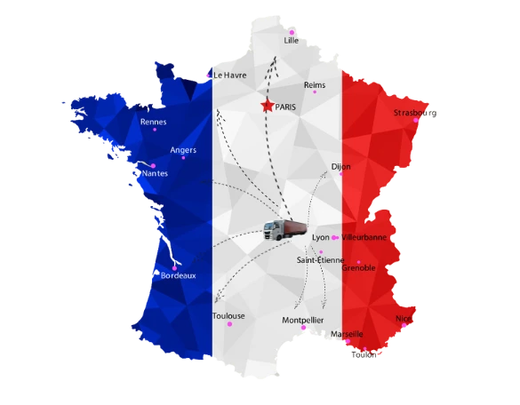 Carte de la France