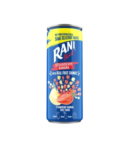 Rani Float boisson à la fraise et à la banane avec de vrais morceaux de fruits