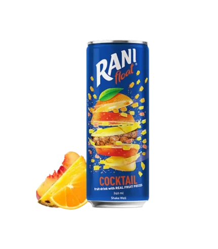 Rani Float cocktail boisson aux fruits avec de vrais morceaux de fruits 24x240ml