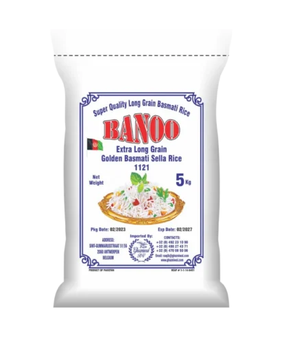 Banoo 1121 Riz basmati extra long 4 x 5kg