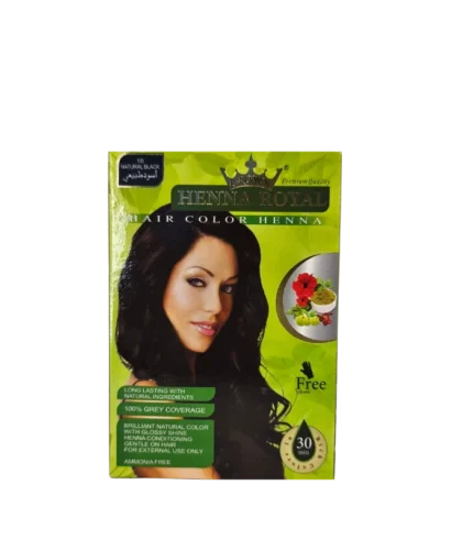Henné royal coloration cheveux noirs 10 x 60g