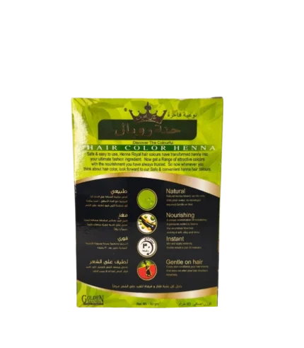 Henné royal coloration cheveux noirs 10 x 60g dos