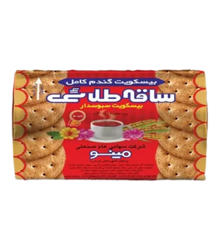 بیسکویت گندم کامل ساقه طلایی مینو - ۲۰۰ گرم