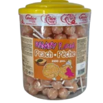 200 Sucettes Ramzy F.Gum Pêche Cerdan 1.800g