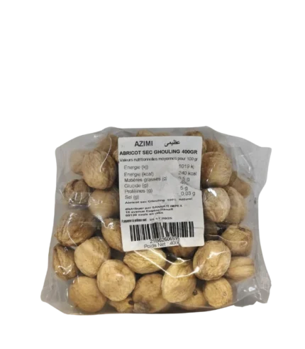 Azimi abricot sec ghouling 18 x 400g
