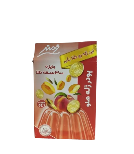 Gelée en poudre aromatisée à la pêche 9 x 100g