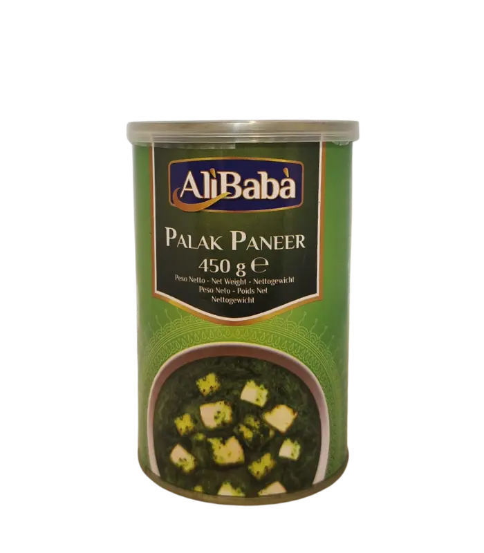 ALI BABA Tin Palak Paneer 12X450G ALI BABA Tin Palak Paneer 12X450G