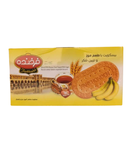 Farkhondeh Biscuits à la banane saupoudrés de sucre 6 x 900 g