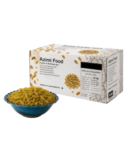 Raisins secs verts Shangal Khani Azimi, 11 kg